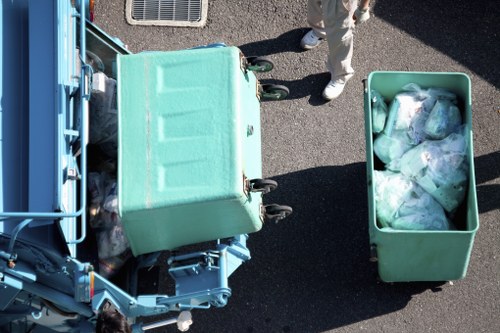 Safety protocols being implemented during waste removal